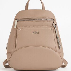 Jones New York Pink Pebbled Leather Backpack